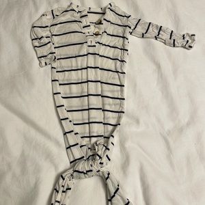 Knotted gown baby sleeper